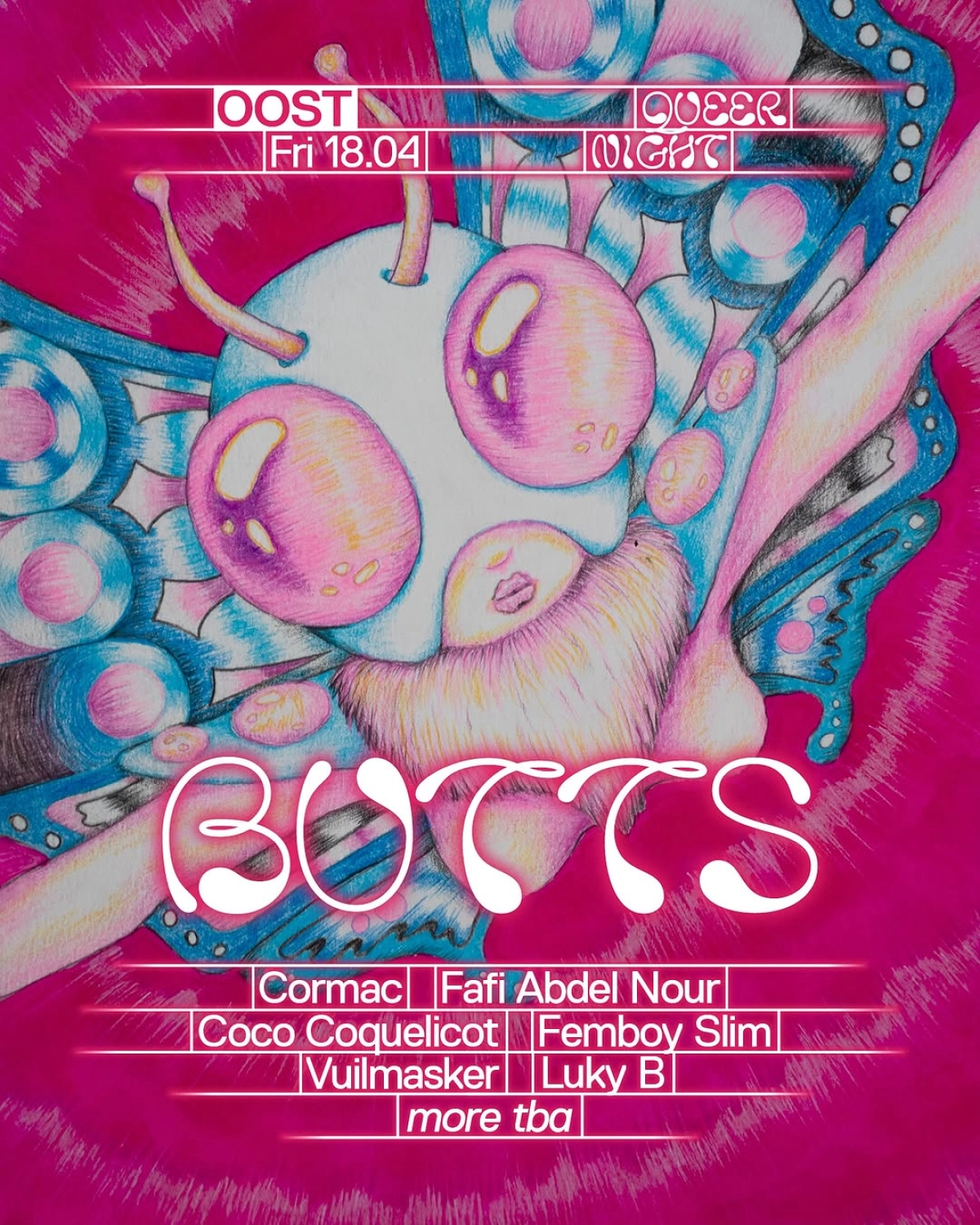 BUTTS: Queer Night w/ Cormac and more